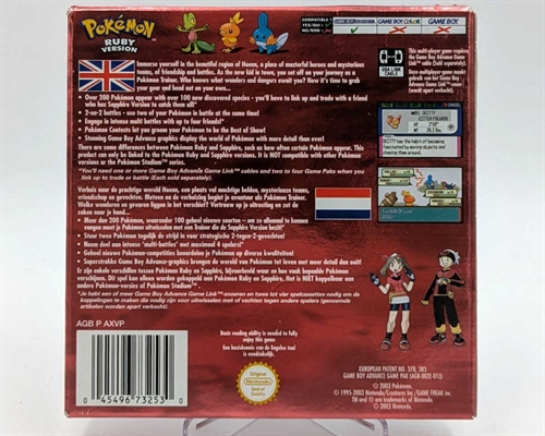 Pokemon Ruby Version - Original Æske - GameBoy Advance spil (A Grade) (Genbrug)